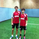 Anton och Simon i Köln Anton Saletros och Simon Guli på provspel i FC Köln
